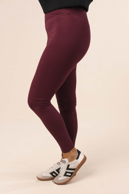 Crossover Waist Athleisure Ankle Leggings