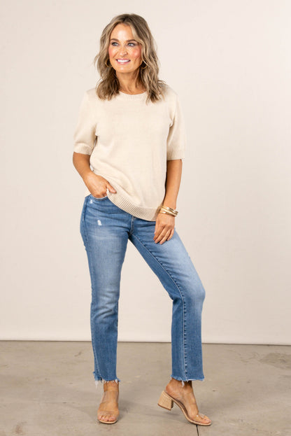 Lightweight Crew Neck Sweater