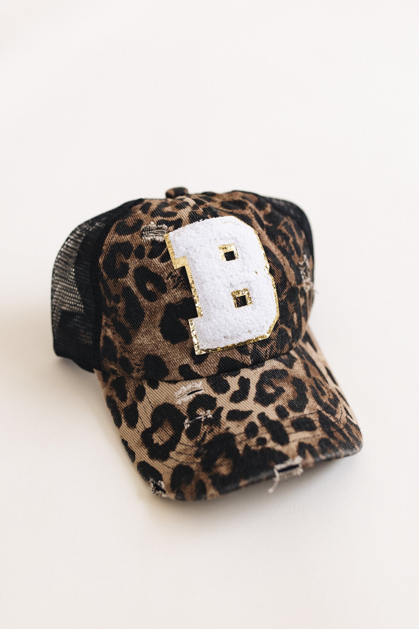 Distressed Initial Patch Baseball Hat *Final Sale*