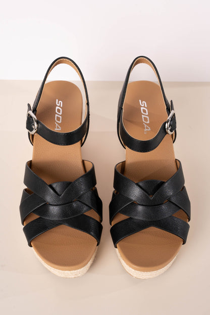 Soda | Tier Espadrille Wedge Sandal