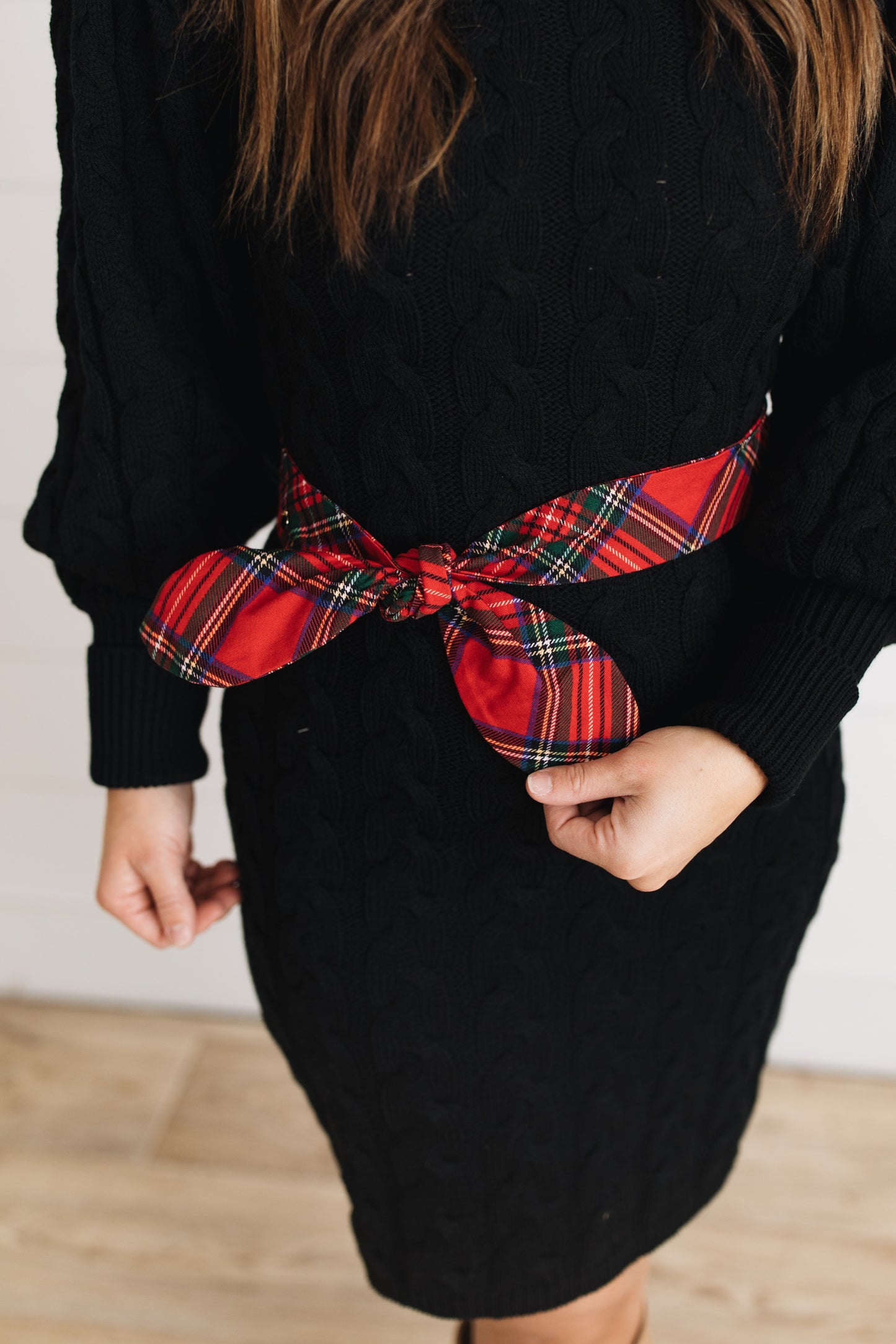 Woven Print Bow Belt