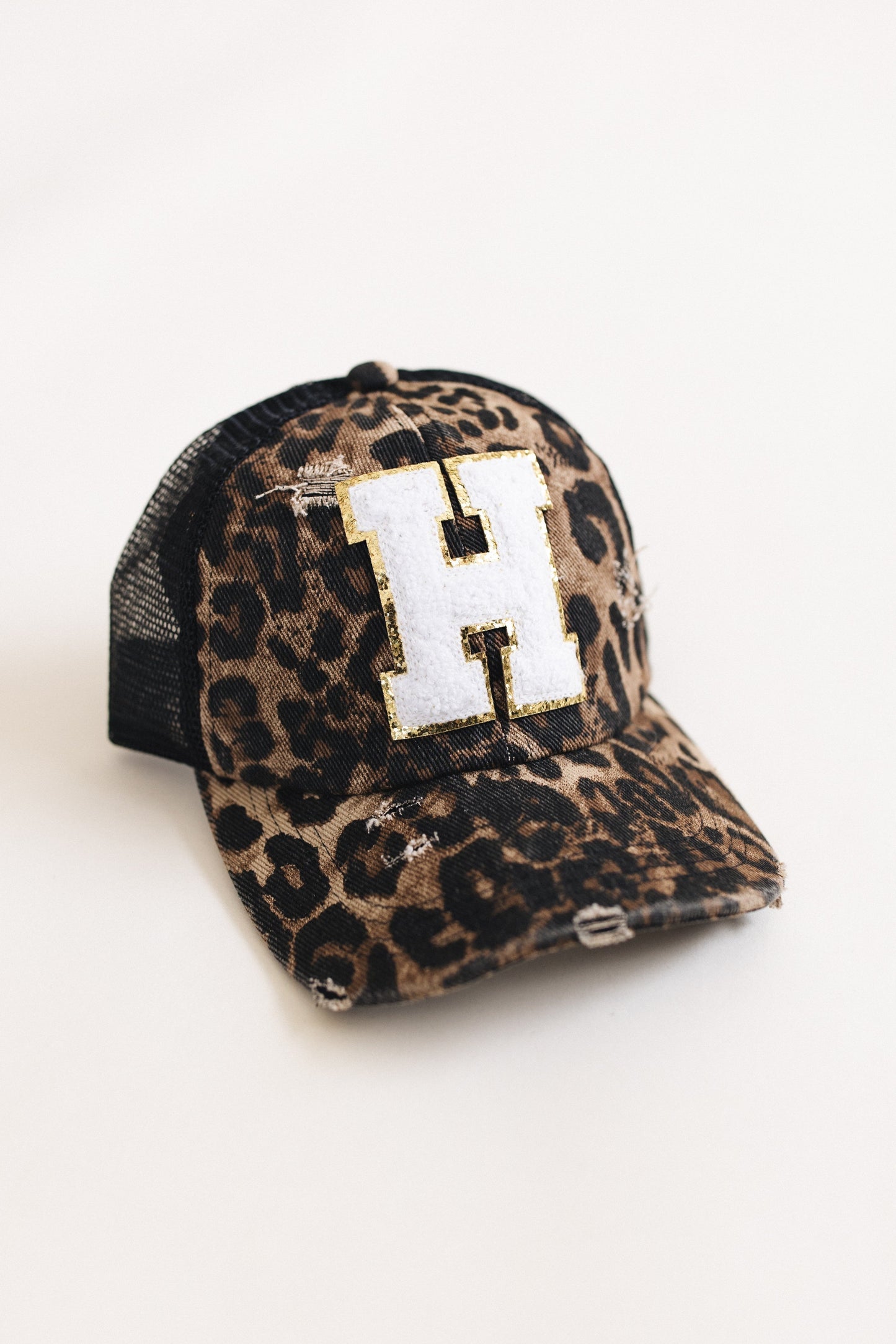 Distressed Initial Patch Baseball Hat *Final Sale*