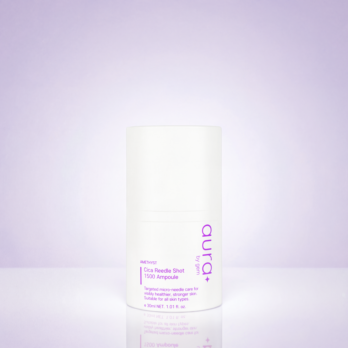 Aura by GEM | Amethyst Cica Reedle Shot Ampoule