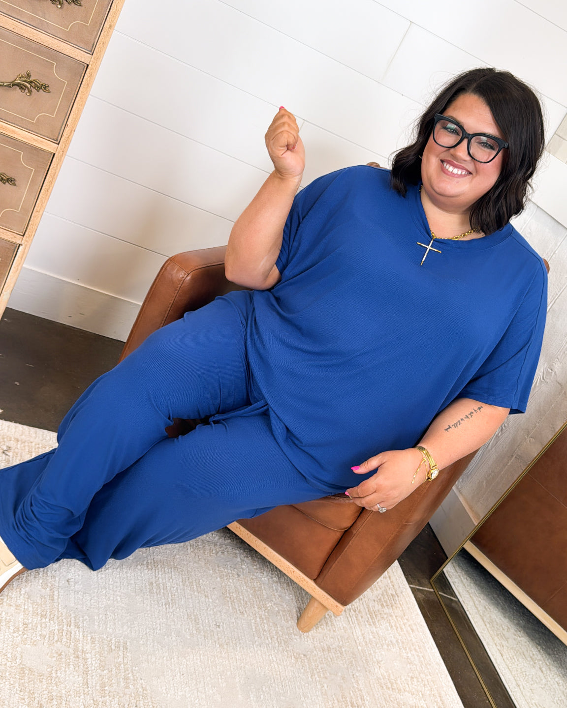 Easy Living Ribbed Top + Pants Set