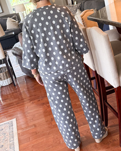 The Monroe Polka Dot Top + Pants Set