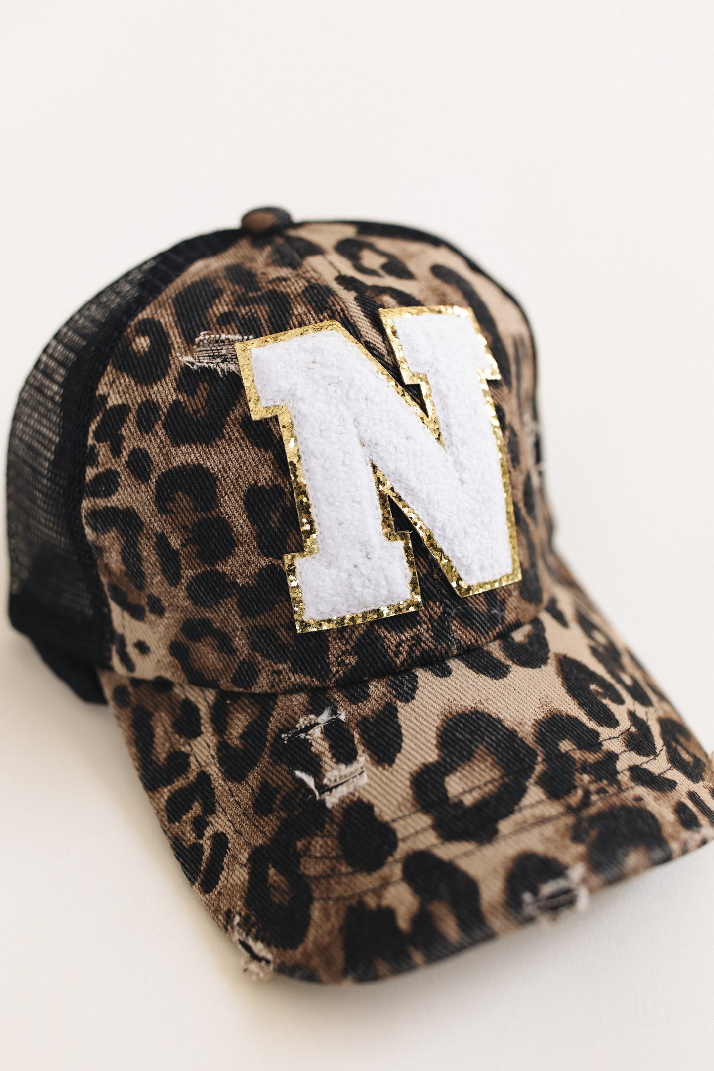 Distressed Initial Patch Baseball Hat *Final Sale*