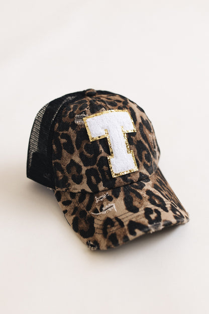 Distressed Initial Patch Baseball Hat *Final Sale*