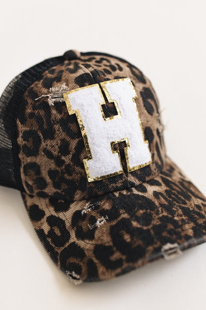 Distressed Initial Patch Baseball Hat *Final Sale*