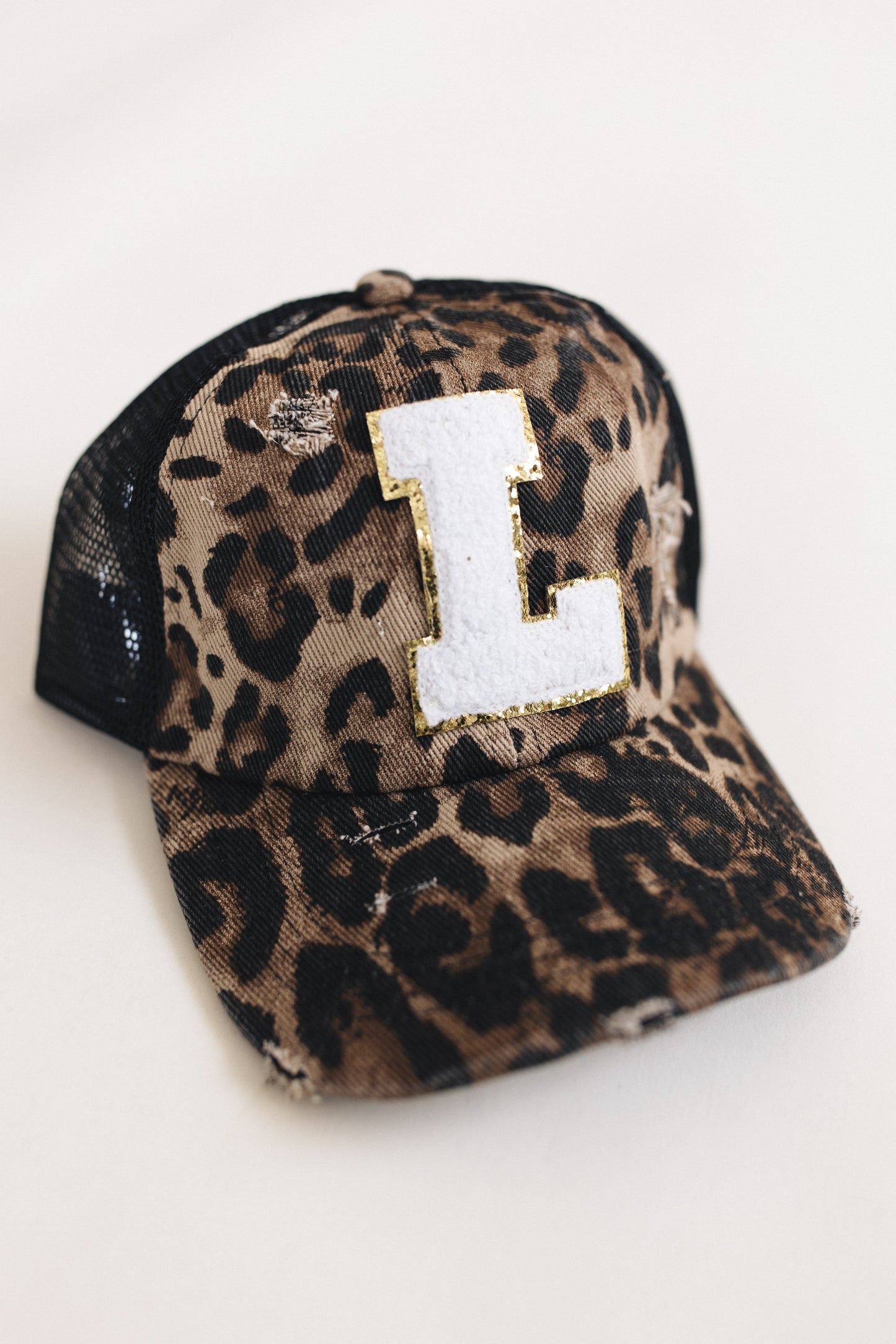Distressed Initial Patch Baseball Hat *Final Sale*