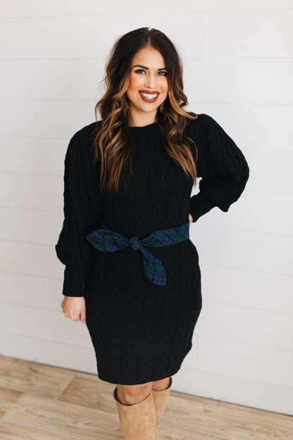 Woven Print Bow Belt