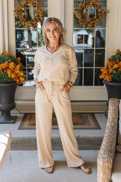 Kairi Ribbed Drop Shoulder Top