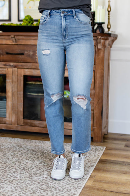 Hidden Denim | Sidney High Rise Straight Leg Jeans