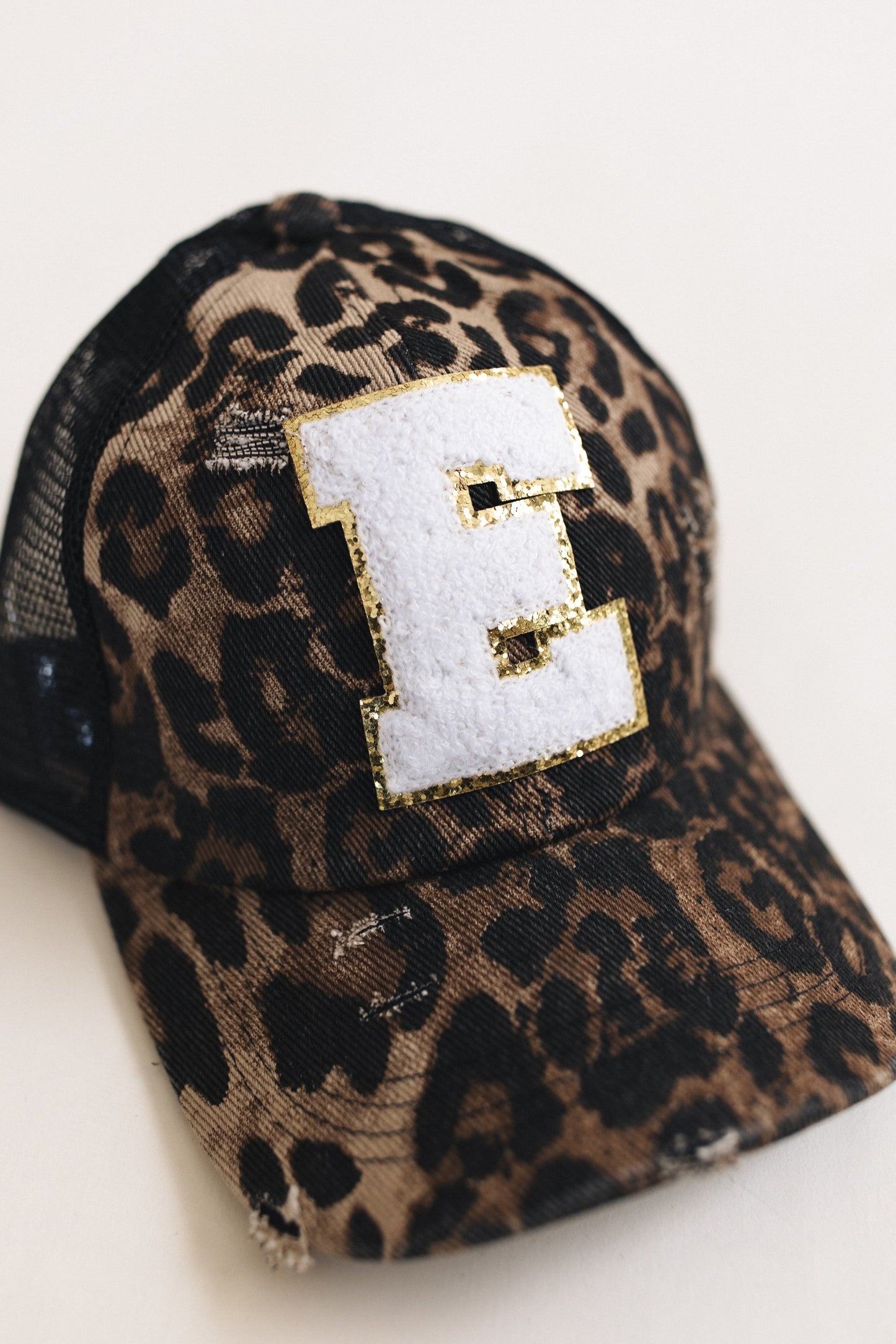 Distressed Initial Patch Baseball Hat *Final Sale*