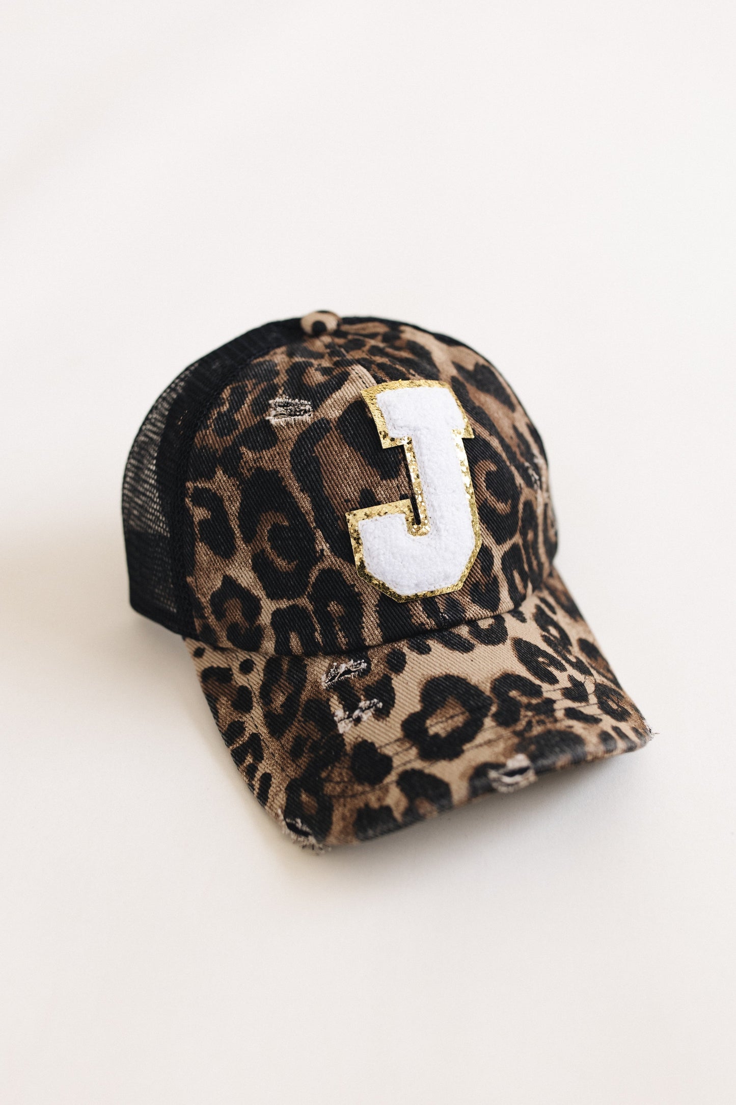 Distressed Initial Patch Baseball Hat *Final Sale*