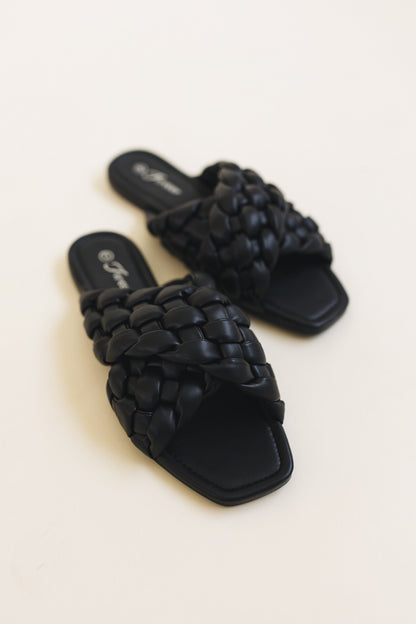 Braided Square Toe Slide Sandal *Final Sale*