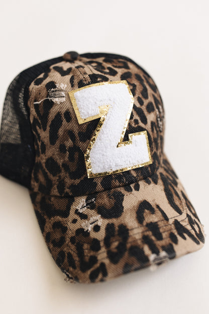 Distressed Initial Patch Baseball Hat *Final Sale*