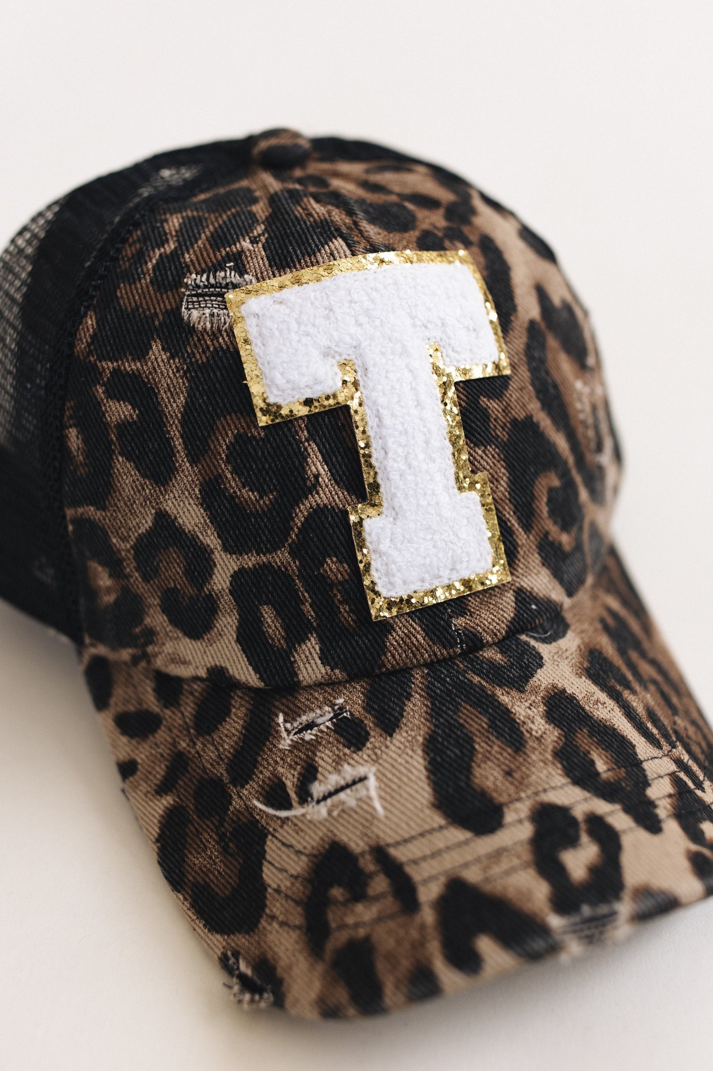 Distressed Initial Patch Baseball Hat *Final Sale*