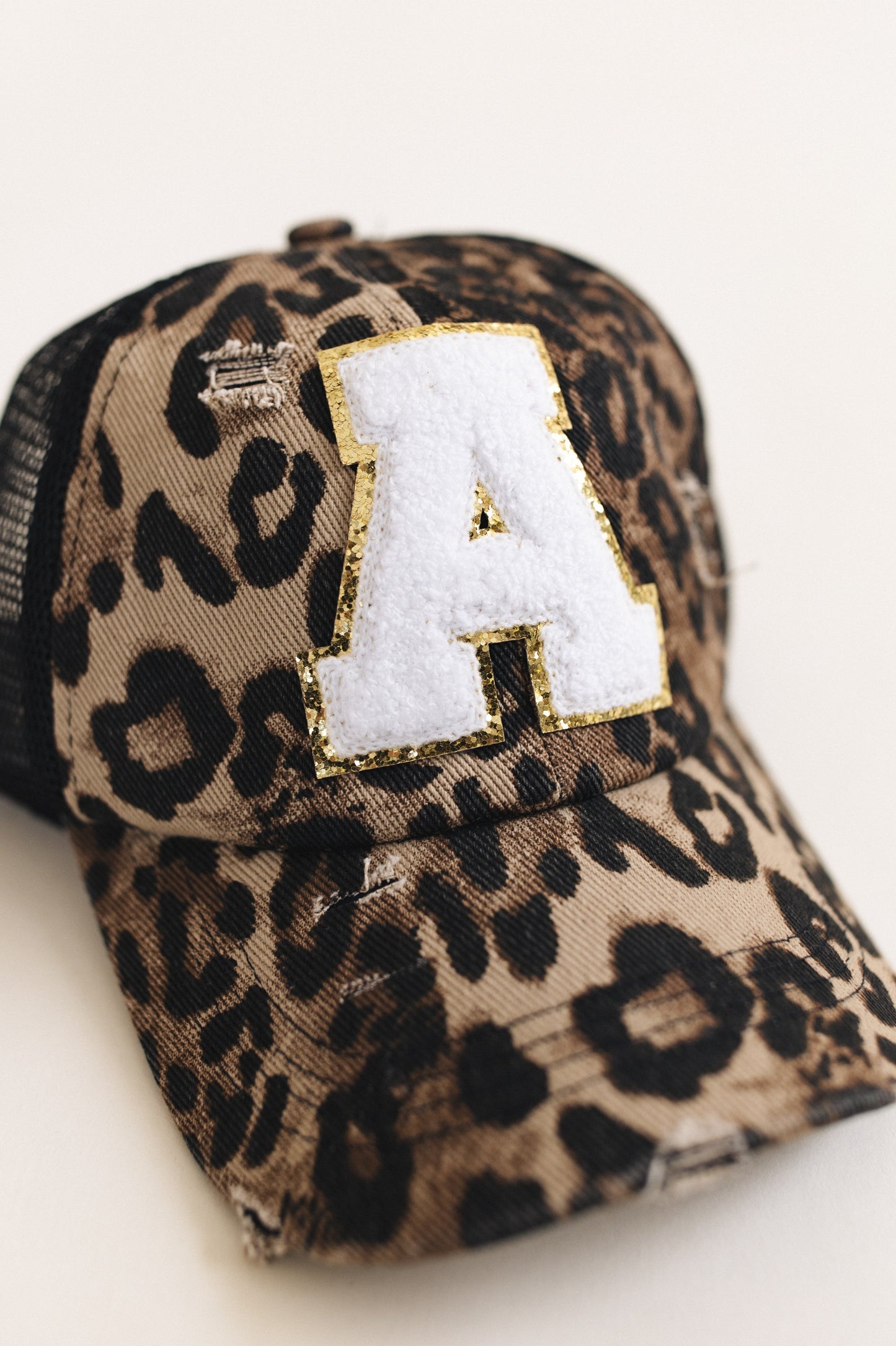 Distressed Initial Patch Baseball Hat *Final Sale*
