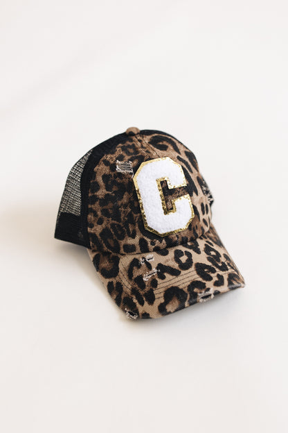 Distressed Initial Patch Baseball Hat *Final Sale*