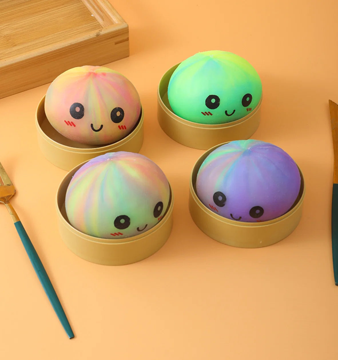 Tie Dyed Stress Relief Squishy Dumpling (Random Color)
