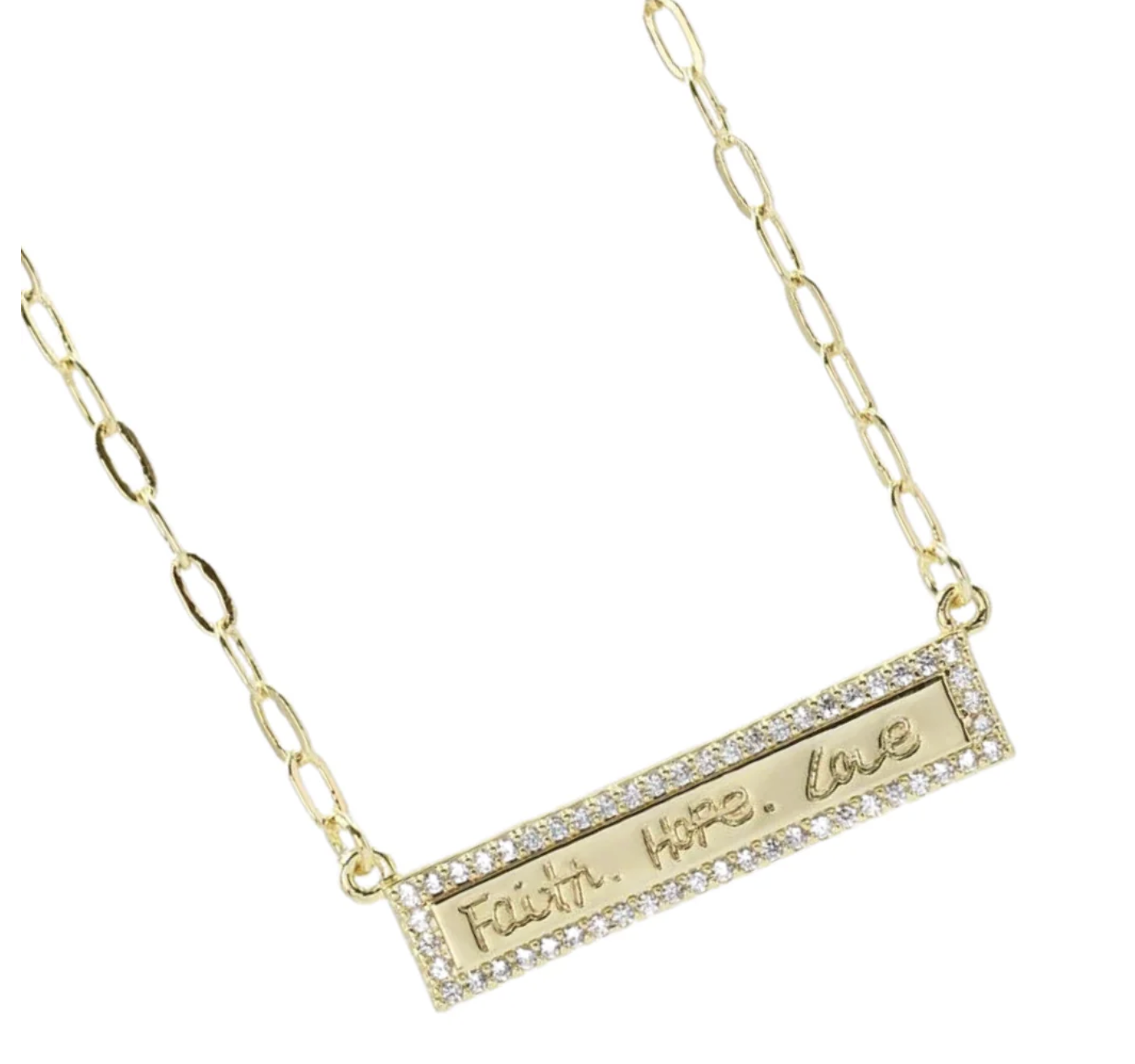 Treasure Jewels | Faith Hope Love Necklace