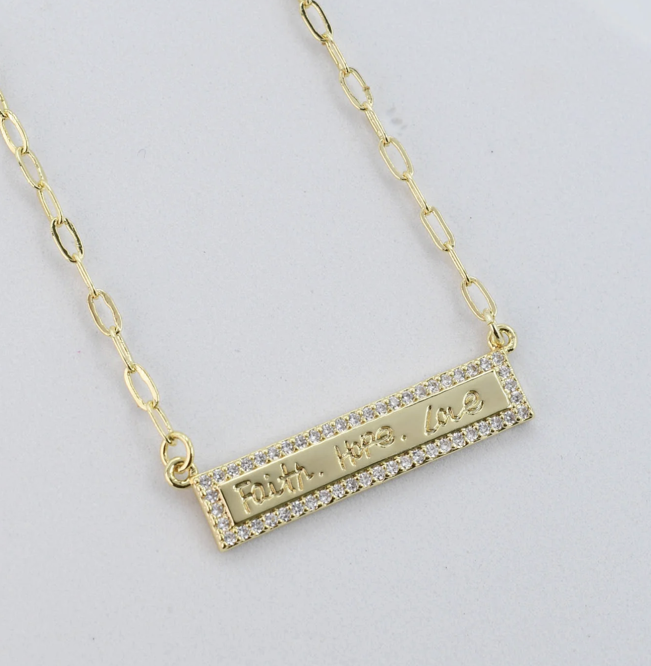 Treasure Jewels | Faith Hope Love Necklace