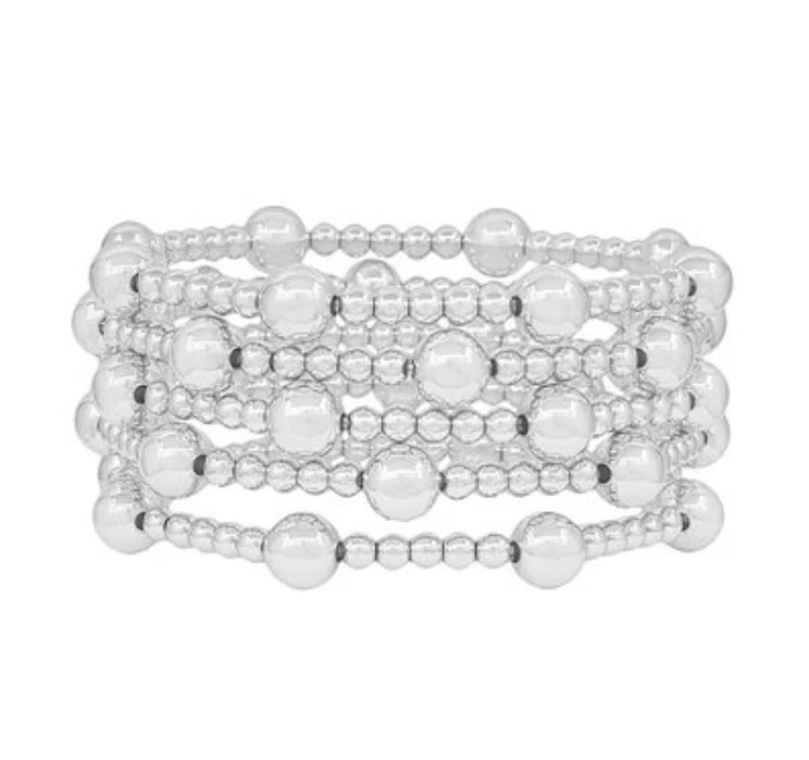 Lovely Layers Mixed Bead Bracelet Set