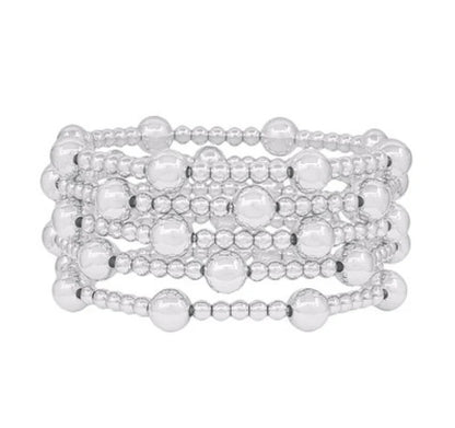 Lovely Layers Mixed Bead Bracelet Set