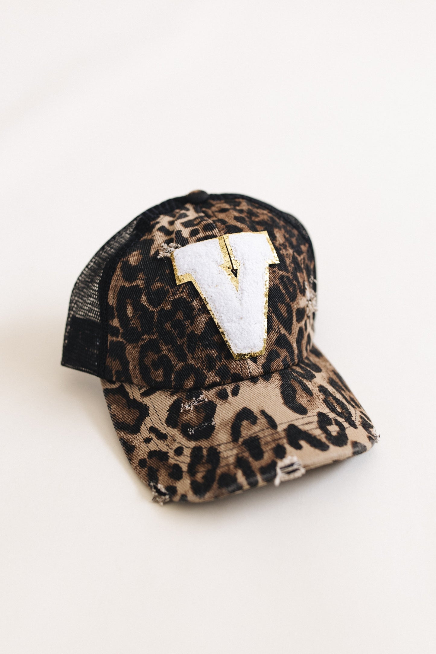Distressed Initial Patch Baseball Hat *Final Sale*