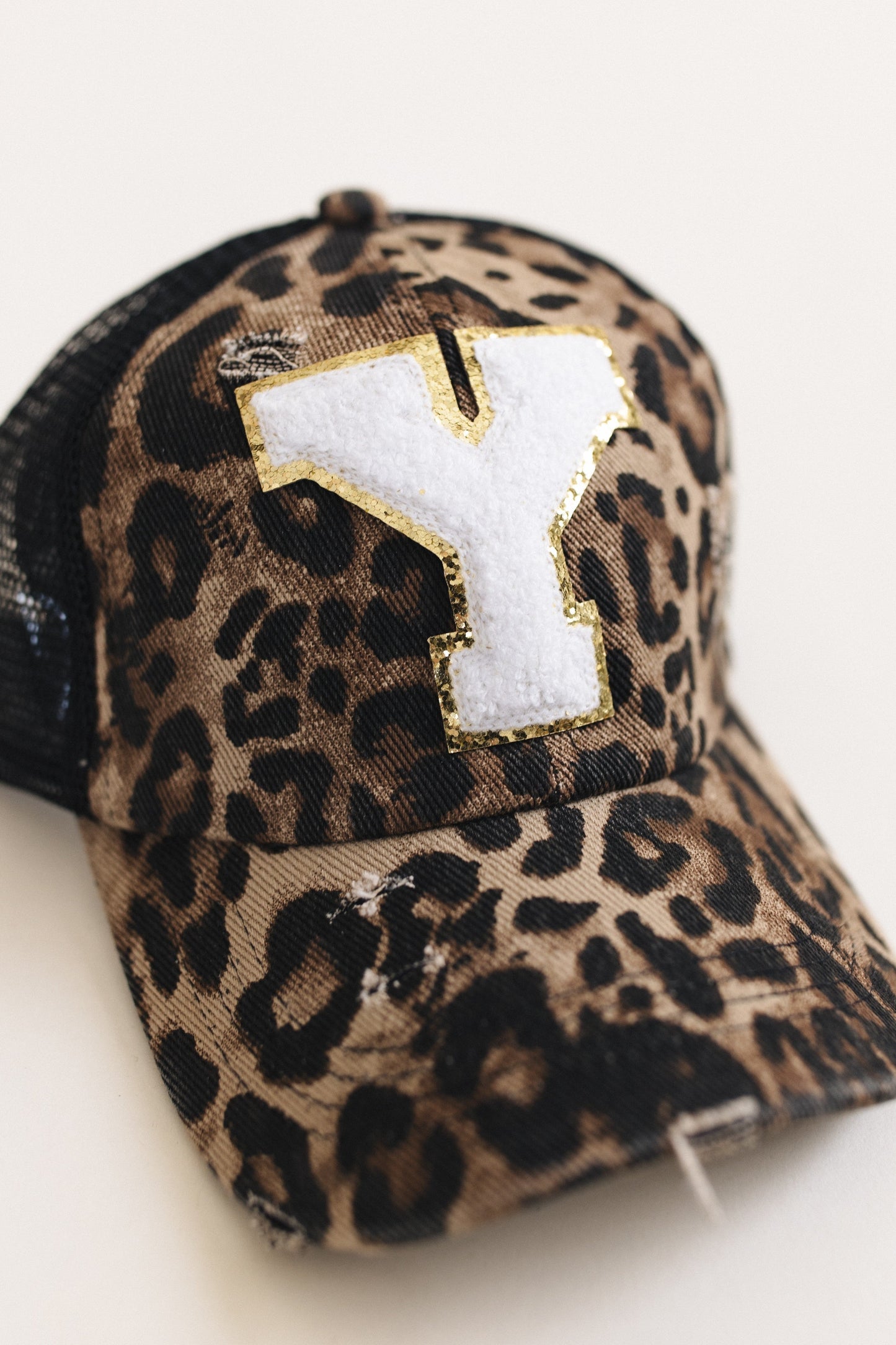 Distressed Initial Patch Baseball Hat *Final Sale*