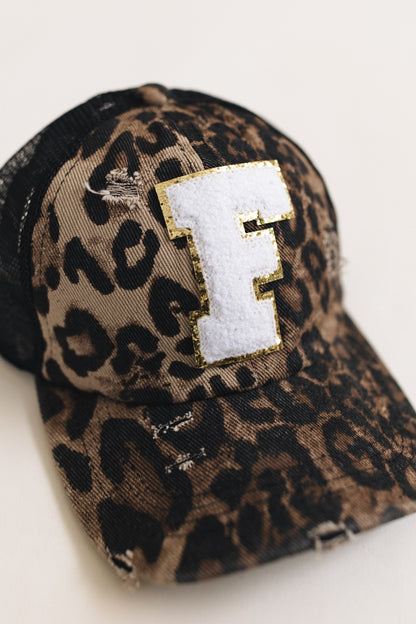 Distressed Initial Patch Baseball Hat *Final Sale*