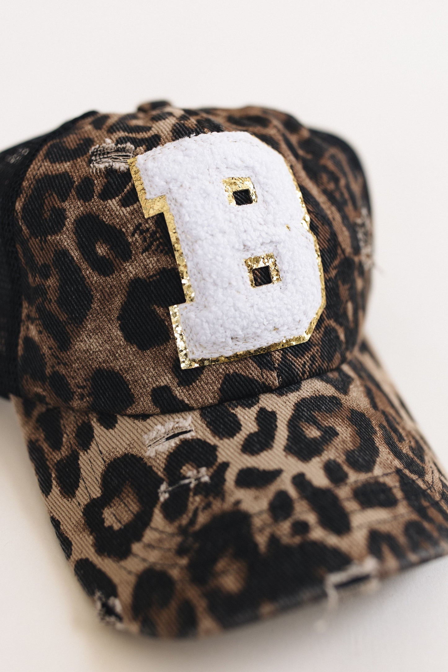 Distressed Initial Patch Baseball Hat *Final Sale*