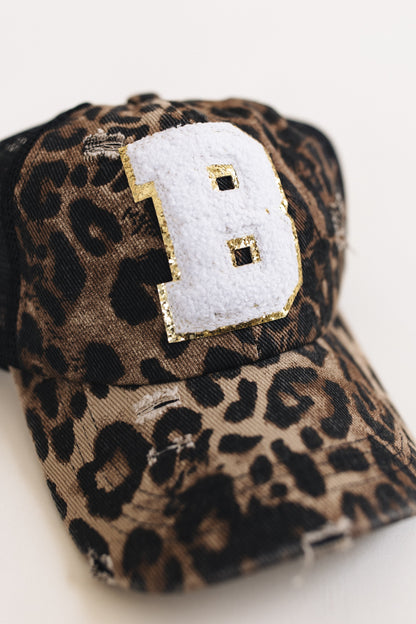 Distressed Initial Patch Baseball Hat *Final Sale*