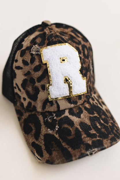 Distressed Initial Patch Baseball Hat *Final Sale*