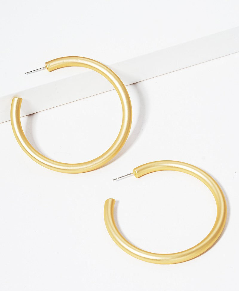 Pamela Hoop Earrings - 50mm