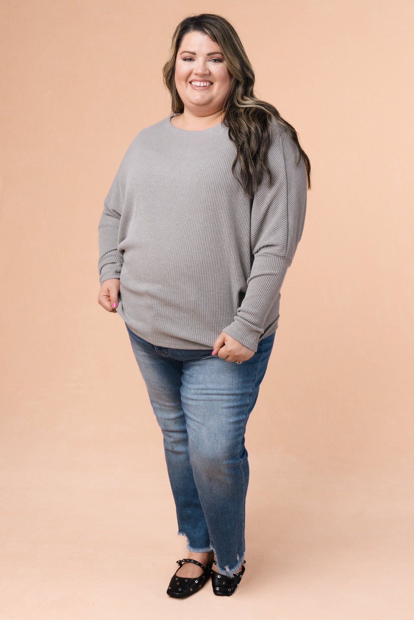 Ribbed Dolman Top *Final Sale*