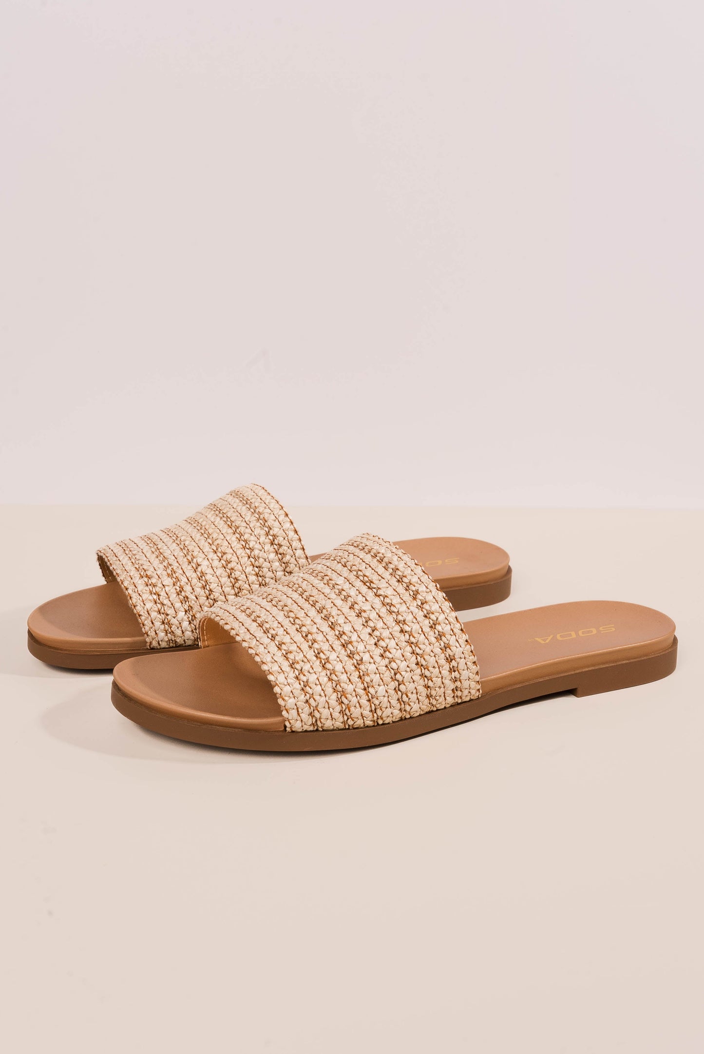 Soda | Fate Raffia Slide Sandal