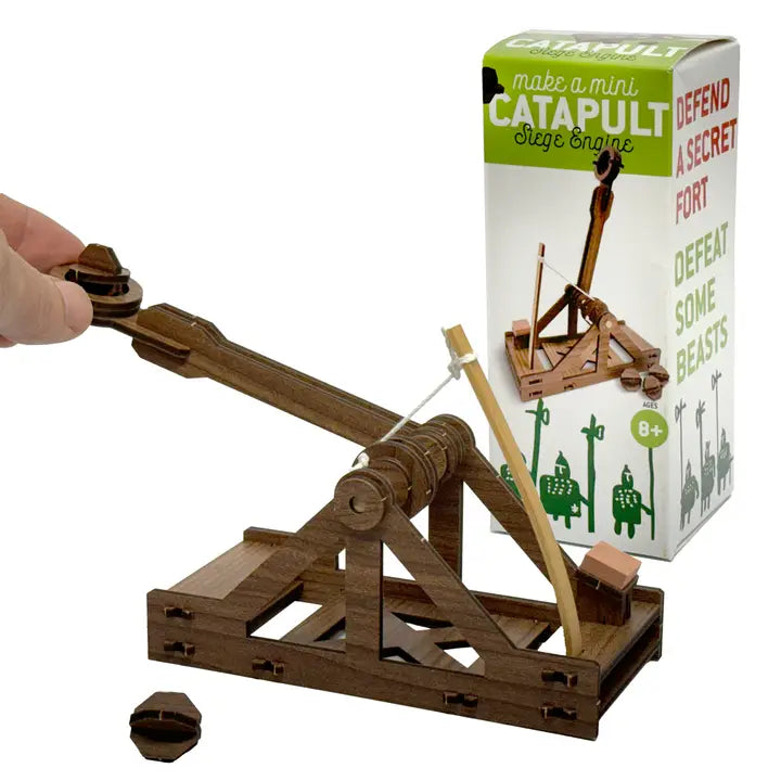Mini Catapult Wooden Model Building Kit