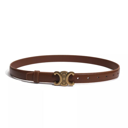 Double C Skinny Buckle Belt