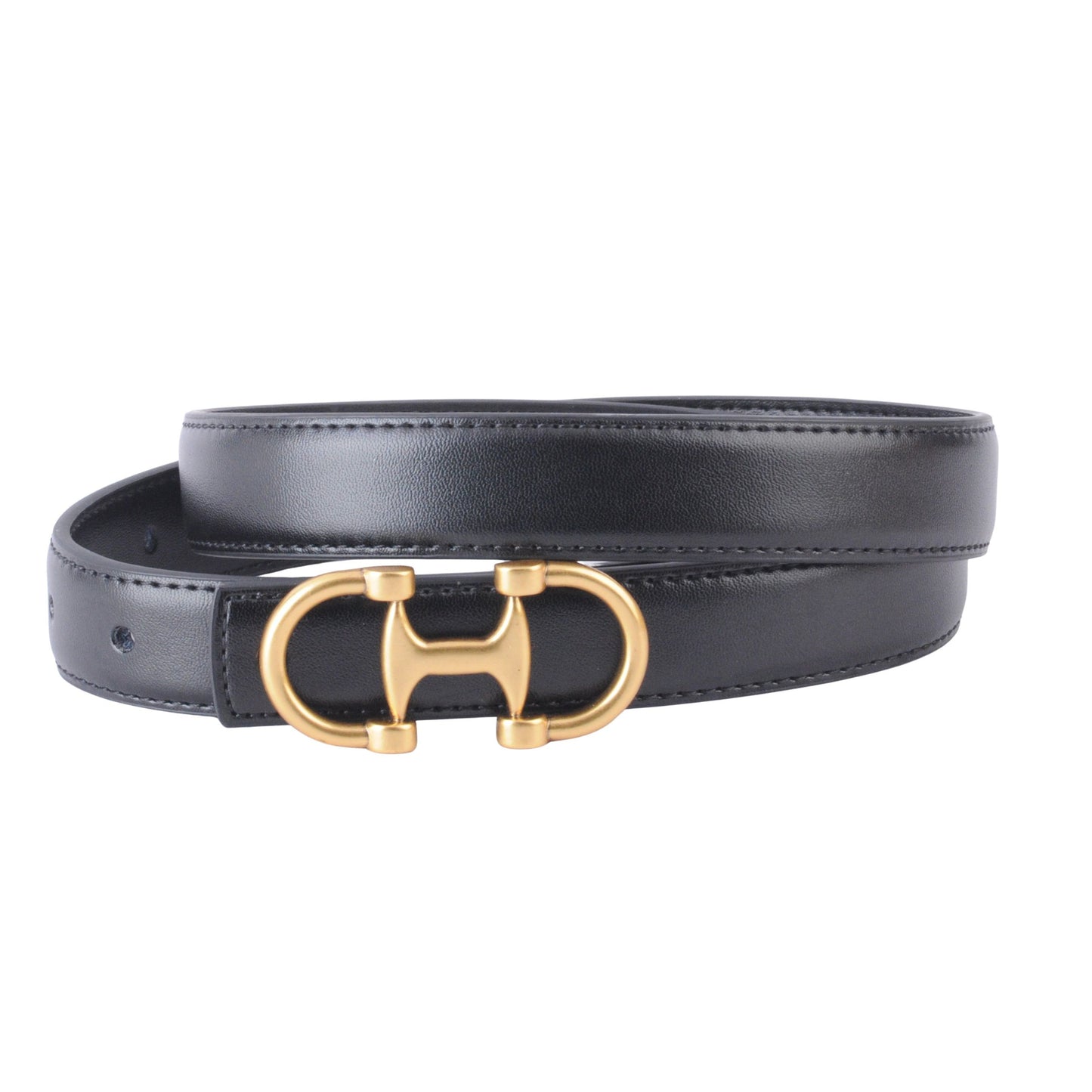 Catalina Leather Horse Bit Buckle Belt