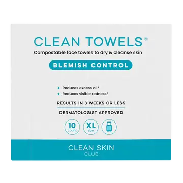 Clean Skin Club | XL Travel Disposable Face Towel Cloths - 10 ct