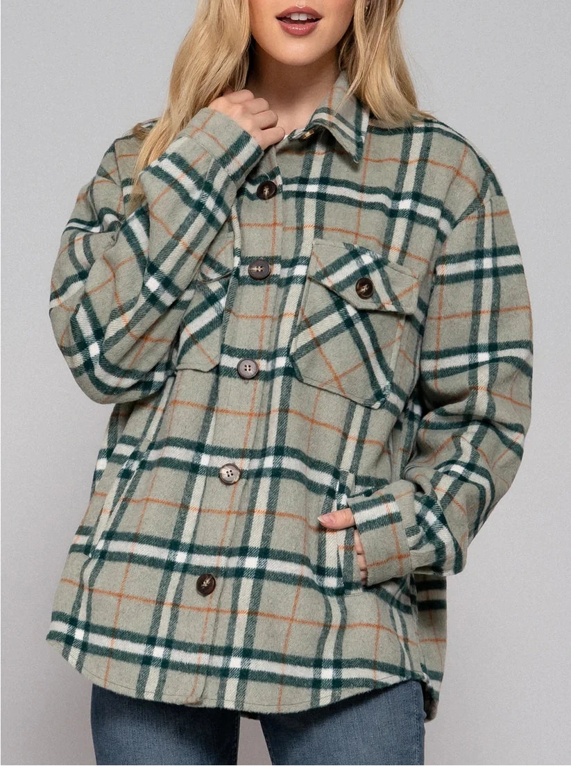 The Highland Plaid Flannel Shacket