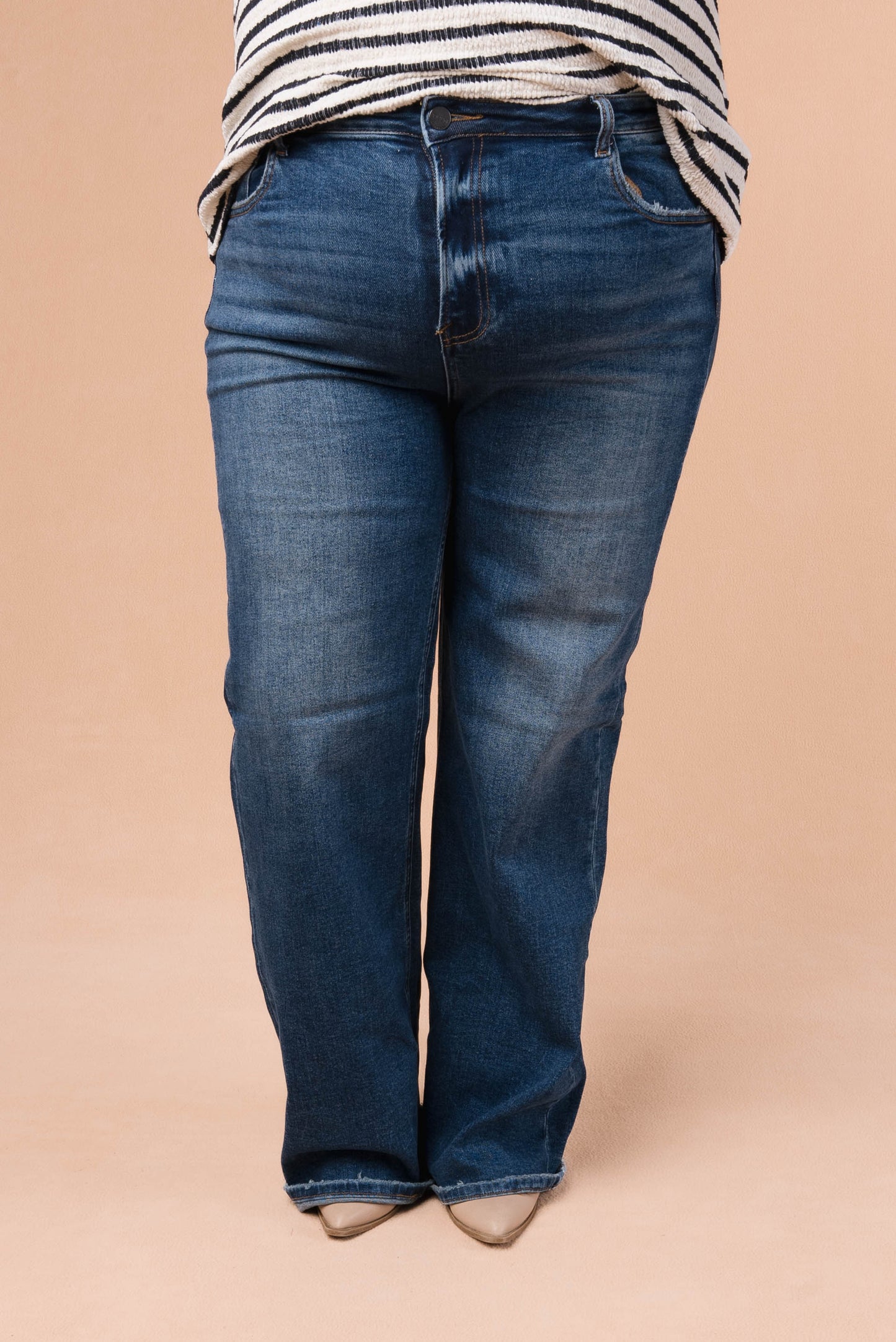 Risen Denim | Adele High Rise Straight Leg Jeans