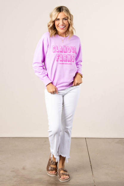 Glamour Farms A Modern Mercantile Graphic Sweatshirt