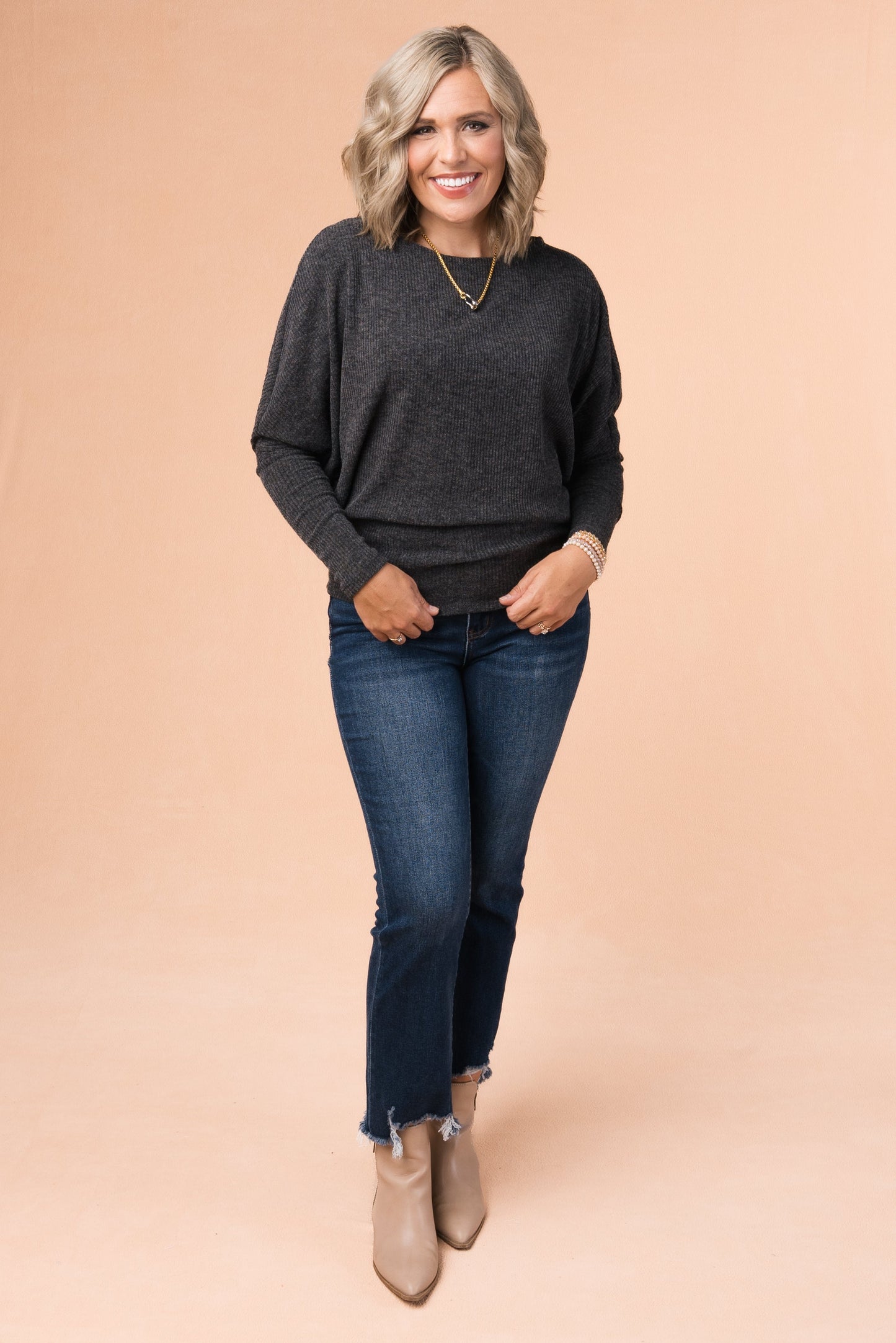 Ribbed Dolman Top *Final Sale*