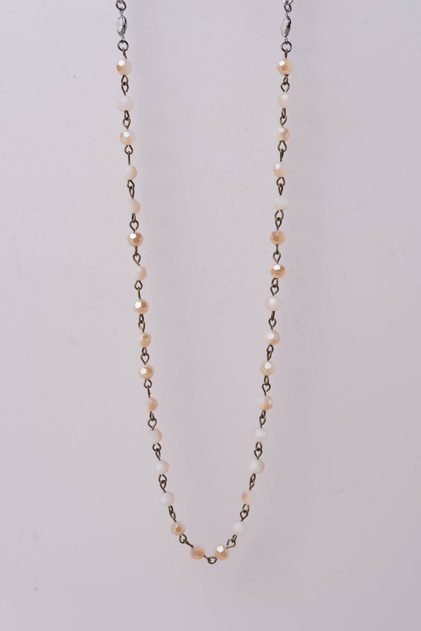 Long Glass Beaded Necklace