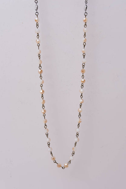 Long Glass Beaded Necklace