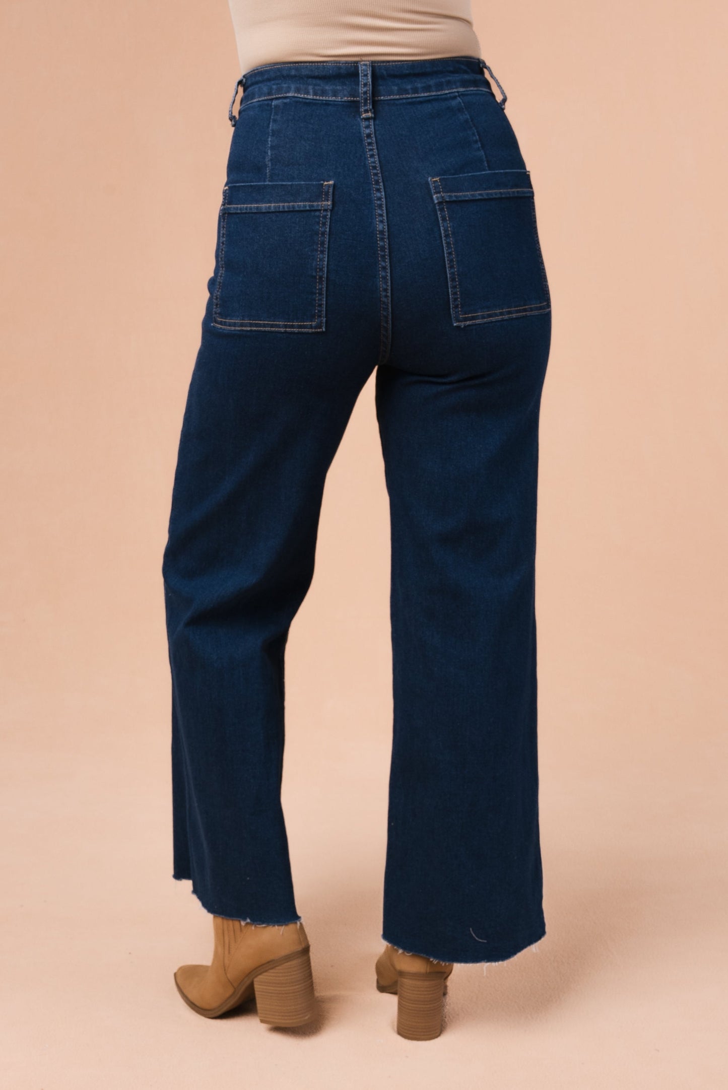 Anniewear | Briar High Rise Cropped Wide Leg Jeans