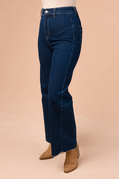 Anniewear | Briar High Rise Cropped Wide Leg Jeans