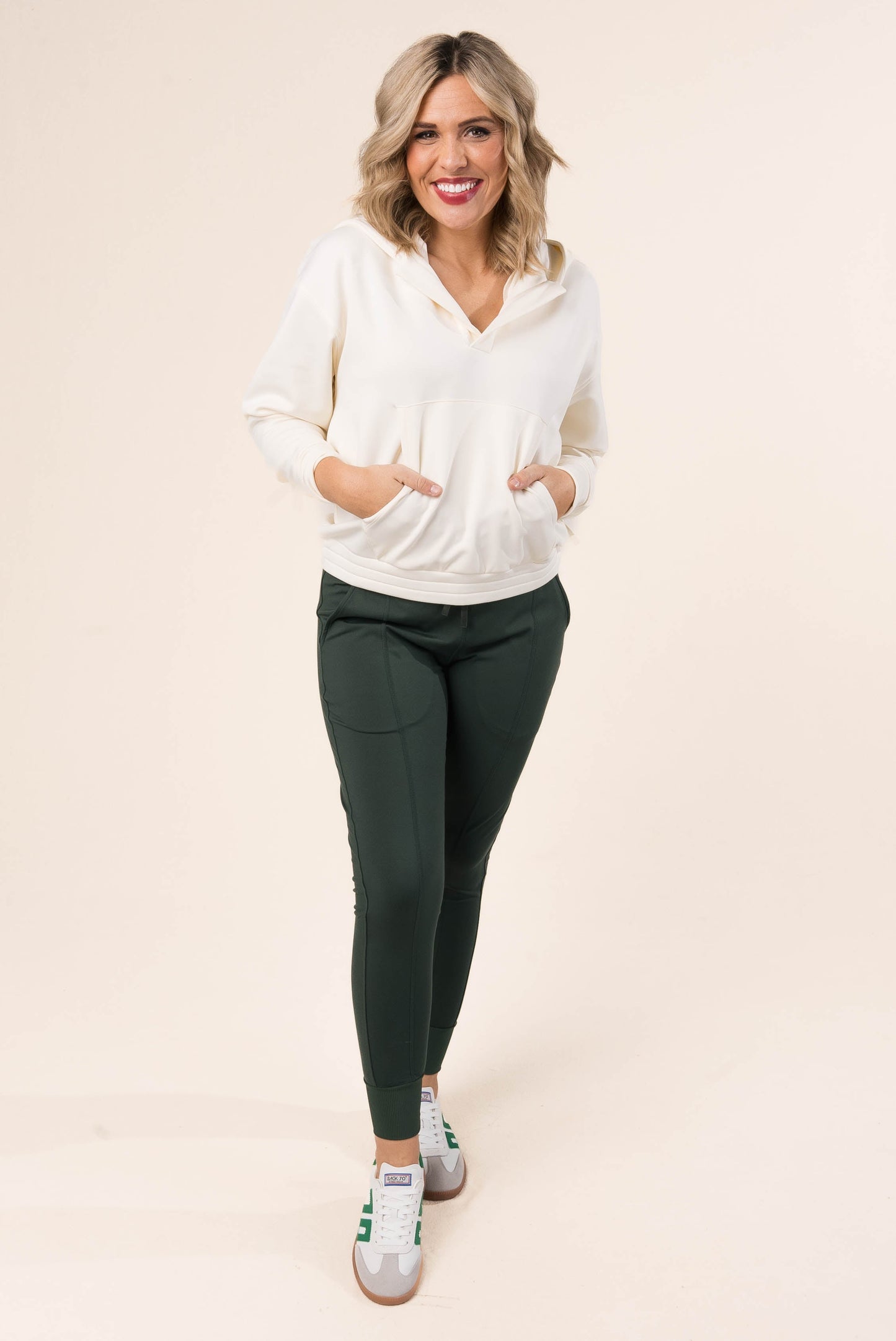 Seamed Skinny Drawstring Joggers